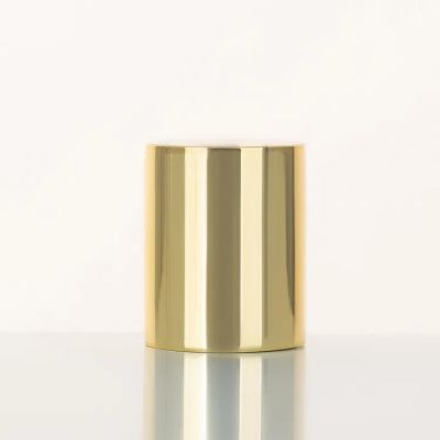 Hot sale special round shaped luxury gold metallic alloy perfume bottle cap
