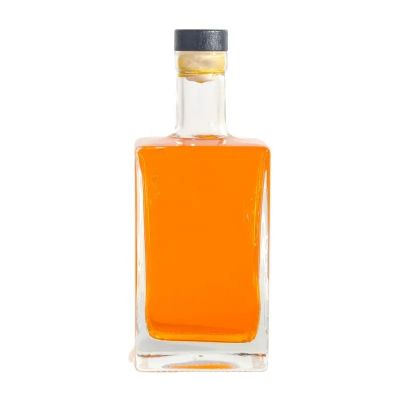 empty green square spray paint cork cap 700ml 750ml 5 liter brandy gin rum tequila vodka whisky glass bottle