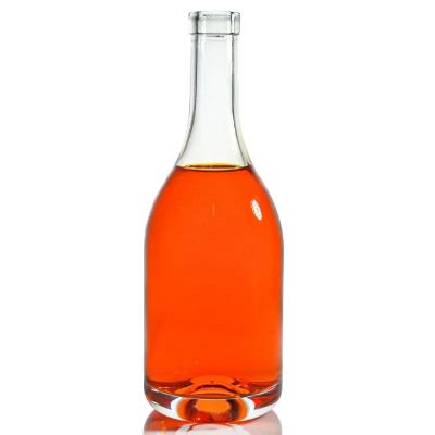 Empty 500ml 700ml 750ml Matte Black Wine Liquor Vodka Glass Bottle with Stopper