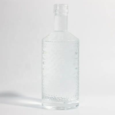 Whisky Glass Drinking Bottle Liquor Bottle 550ml Glass Bottle for Vodka for Sale