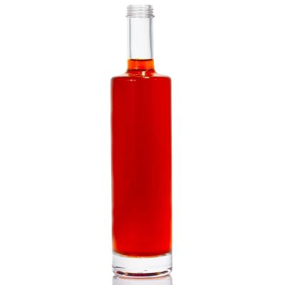 Customizable Round Glass Bottle Vodka Whiskey 500ml 700ml 750ml With Screw Bottle