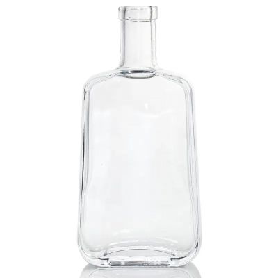 Transparent Empty Brandy Gin Vodka 500ml 700ml 750ml Corked Glass Liquor Bottle