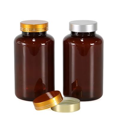 500cc PET Pharmaceutical Bottle 500ml amber Empty Plastic Bottles For Pill Vitamin Powder Packaging