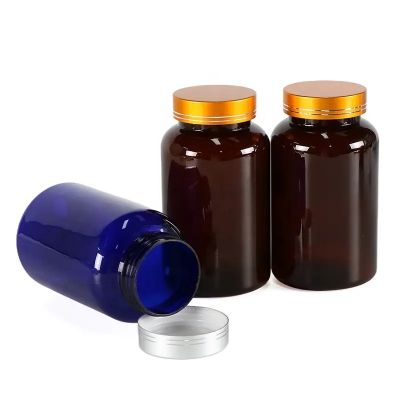 best selling pet plastic empty bottle vitamin calcium bottles gelatin capsule bottle with electroplated cap