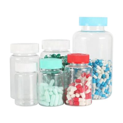 60ml 120ml 250ml 500ml 750ml Wholesale Empty PET Pill Vitamins Healthcare Supplement Container With Metal Screw Cap