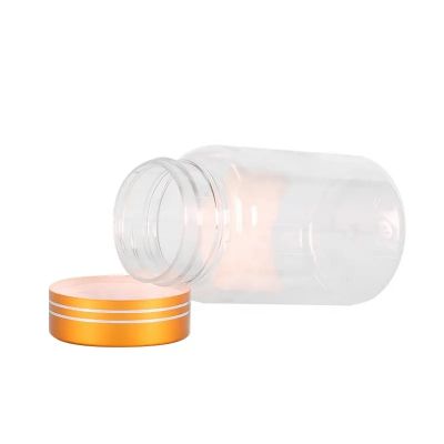 Customized Design Screen Printing Pill Bottle 100ml Soft Touch Transparent Pet Vitamin Plastic Capsule Bottle