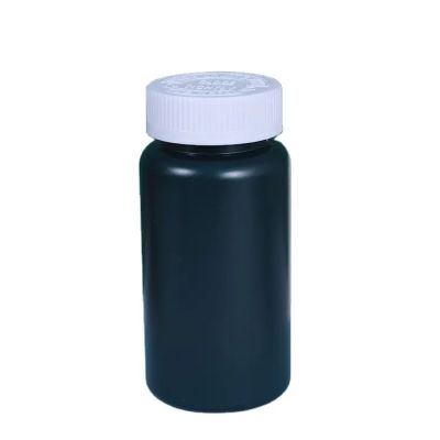 120ml 150ml Pet Plastic Healthy Black Vitamins Supplement Capsule Pill Bottles With Screw Cap