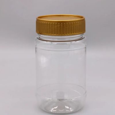 Wholesale Straight Side Frosted Square Glass Transparent Pill Bottle For Healthy Supplement With Gold Aluminum Screw Cap