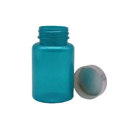 Custom cheap pet capsules pill bottles for healtthcare containers vitamin tables storage with screw cap