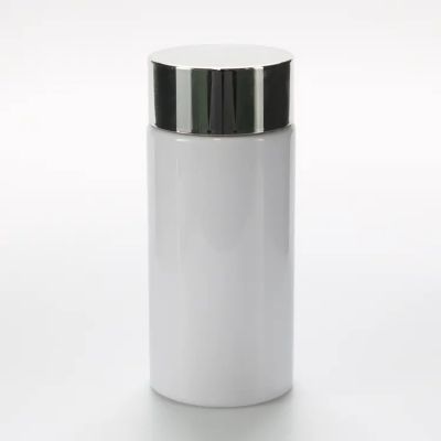 120ml 150ml 200ml Cosmetic Pet Recyclable Packaging Skin Care Screen Printing Bottles With Metal Cap