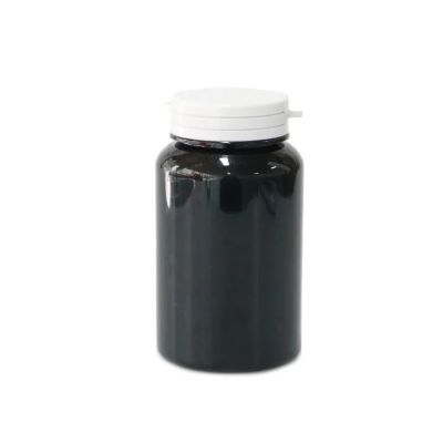 250ml Black Pet Plastic Bottle Plastic Empty Pill Bottles With Flip Cap