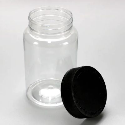 15ml 20ml 30ml 50ml Custom Pet Transparent Clear Pills Premium Medicine Plastic Capsule Bottle With Screw Cap