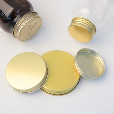Wholesale Custom Plastic Jars Lids Aluminum Mason Jar Lid Universal Metal Aluminum Water Bottle Screw Cover Caps