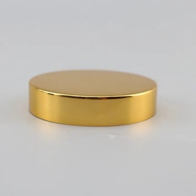 Wholesale 38/400 45/400 53/400 58/400 70/400 89/400 Custom Shiny Gold Aluminum plastic lids for Cosmetic jar cap