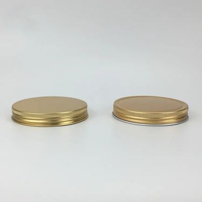 89mm 90mm gold screw threaded aluminum cap for jar