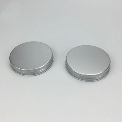 Metal lid 75mm silver cosmetic aluminum lid for bottle