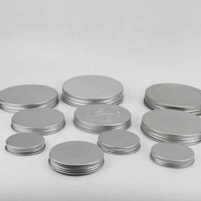 China Factory Low Price Recyclable 89400 Aluminum Screw Lids/Caps With PE Liner For Wide Mouth PET Or Glass Jar