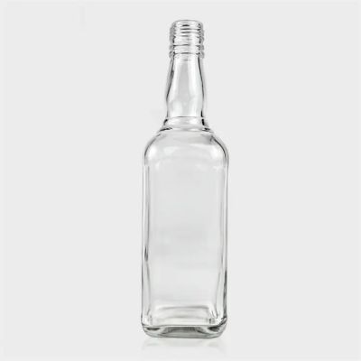 New Fashion Wholesale Christmas 550ml 700ml brandy Rum whisky Glass Bottle Clear Glass Bottle With screw cap
