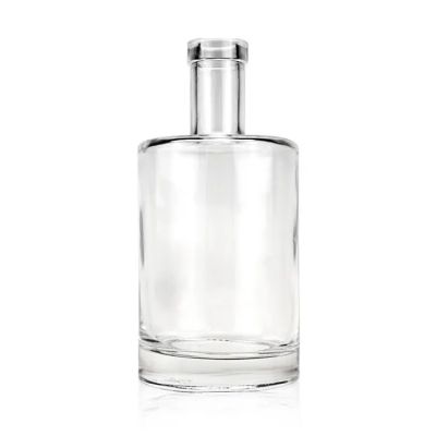 Best welcome fashion glass bottle clear 500ml cylinder circle glass bottles for wine whisky tequila