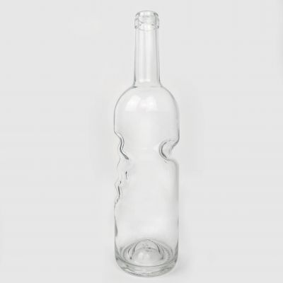 Factory direct sale 500ml 750ml red wine bottle Angel's Hand Alien Glass Wine Bottle fruit juice drink bottle