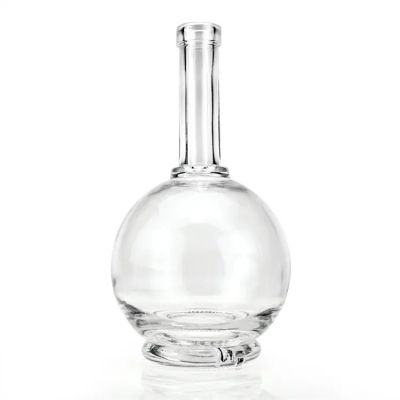 Custom long neck ball shape 500ml glass wine bottles from China supplier