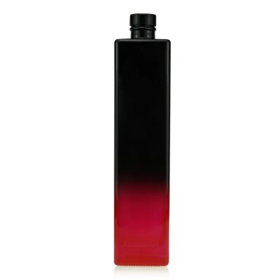 Custom Design 500ml 750ml Clear Black Square Shape Glass Liquor Wine Liquor Bottle spirit bottles