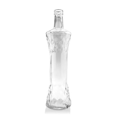 Transparent 70cl spirit bottle Round Empty Flint Glass Liquor Wine Whisky Vodka Tequila spirit bottle