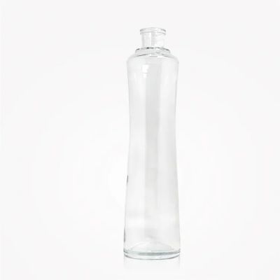 1000ml 1l customized factory price super flint glass whisky vodka gin glass bottles with wooden caps