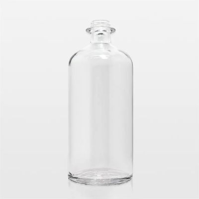 750ml high end transparent glass bottle factory wholesale whisky gin rum vodka glass bottles with lid
