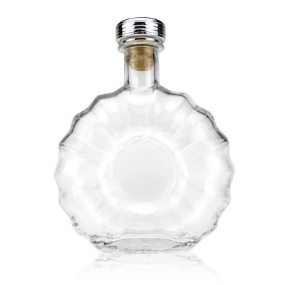 Clear 375ml Empty Custom 500ml Glass Bottle Vodka 700ml Liquor with Cork