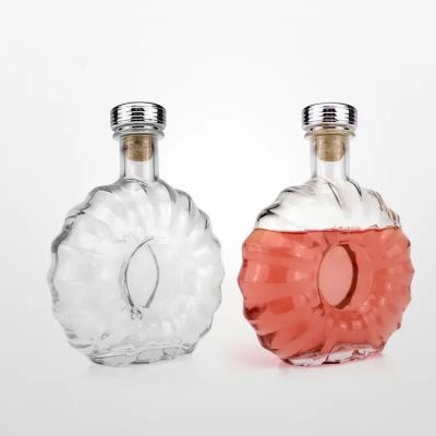 Custom Label Clear Spirits 700ml Vodka glass 500ml Bottle Factory With Cork