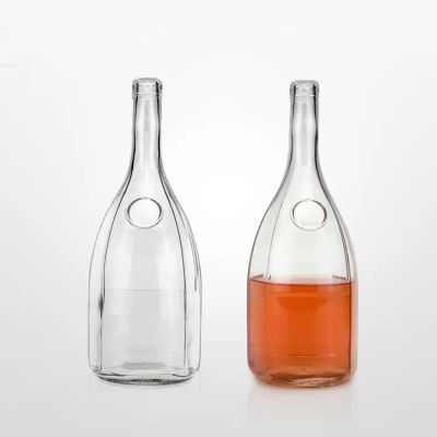 1500ml flint glass liquor 700ml wine Vodka 1000ml gin bottle Fancy Liquor Glass Bottle with sealed cork lid