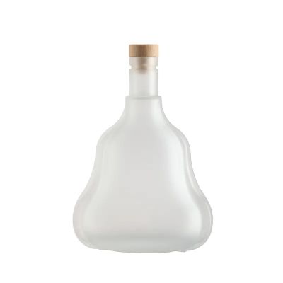 Unique Shape 750ml 1000ml Clear Spirits Liquor Gin Vodka Brandy Whisky Glass Bottle