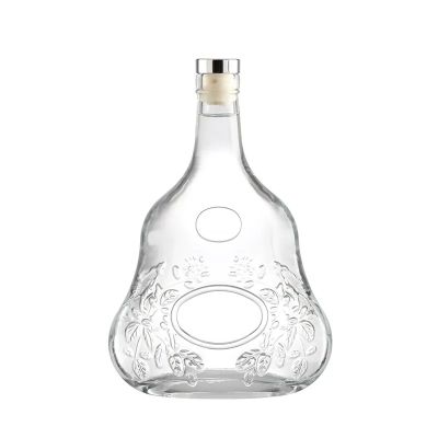 Customized Square Liquor Bottle 500ml 750ml 1000ml Gin Whisky Spirit Vodka Brandy wein glass Bottle