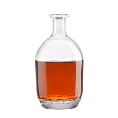 Hot sale 750ml high flint spirit glass bottle for whisky gin rum vodka brandy tequila