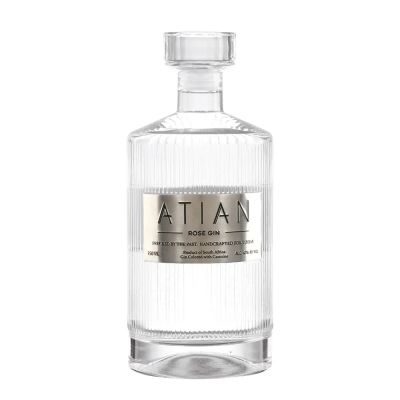 Customized metal aluminum foil label for 500ml 750ml 1000ml spirits special glass wine bottles