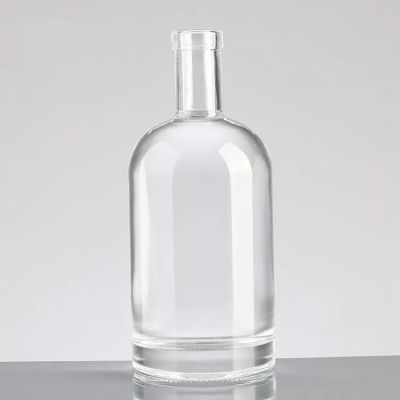 Flat hip flask vodka liquor bottle Crystal cover super flint glass whisky bottle 500ml/700ml/750ml
