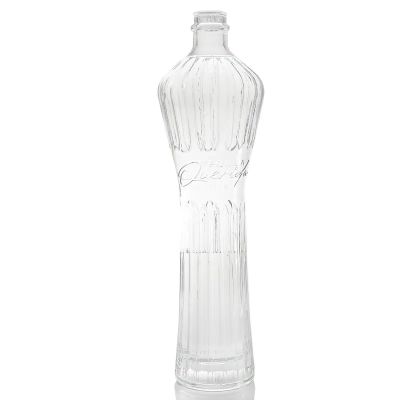 Customized spirit glass bottles 375ml the glass bottle for spirits 700ml glass drink bottle