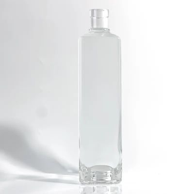 Factory Design High Quality Tower Shape Glass Bottle For Spirits Gin Vodka Bottle Sample