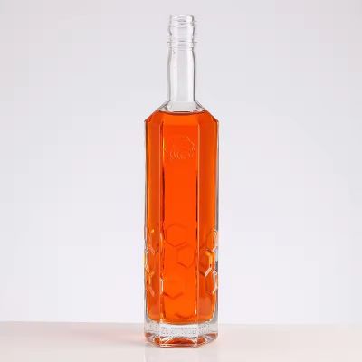 Rum Bourbon Vodka Tequila Or Mouthwas Fancy Glass Wine Bottles Handcraft Old Glass Liquor Bottle