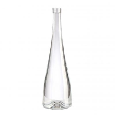 Evian Mineral Water Glass Bottle Champagne 350ml 500ml 750ml Wine Customized Logo Beverage Clear Hot Stamping Cap with Brush