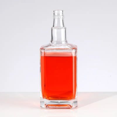 Wholesale 500ml 750ml Cube Vodka Alcohol Spirits Liquor Whisky Wine Glass Bottle