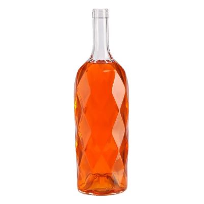 The Fine Quality glass clear bottle 1lite Gin Wine Liquor Spirit glass Bottles 1L