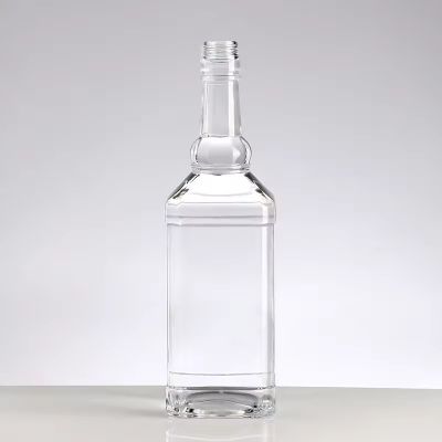 750ml 1000ml Empty vodka square glass bottle alcohol spirits bottle liquor whisky gin glass bottle 1liter 200ml