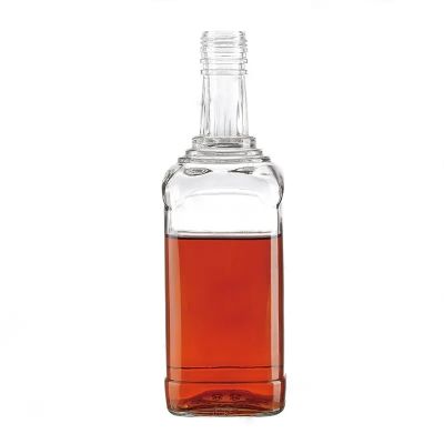 750ml 700ml 500ml Custom Empty Glass Bottle with Stopper Screw Cap Cork for Gin Vodka Whisky Tequila Liquor Alcohol Spirits