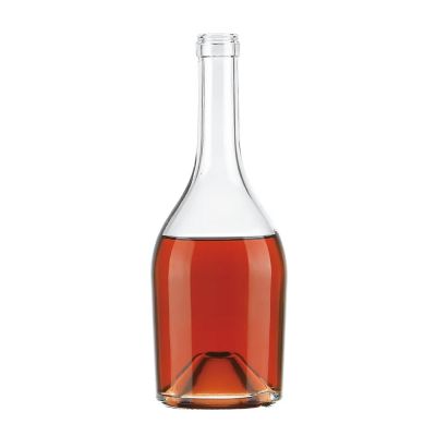 Wholesale custom creative Gin Vodka Whisky Tequila Liquor Alcohol glass spirit rum bottle 750ml