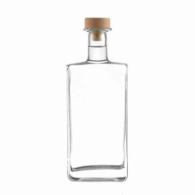 Super flint 500ml 700ml 750ml clear whiskey glass bottle empty vodka liquor spirit glass bottle for sale