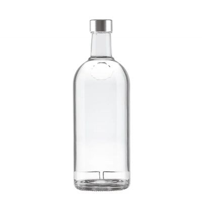 Customize 500ml 750ml 1000ml Crystal Empty bottle with Aluminum Screw Cap Beer Coffee Liquor Juice Water Glass Bottles