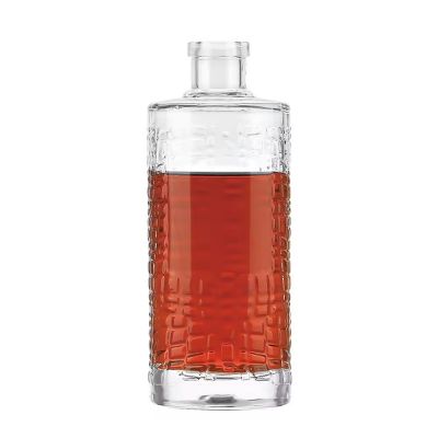 Manufacture Empty Flint Liquor Wine Whisky Vodka glass bottle for vodka gin wine 700ml glass spirit bottles