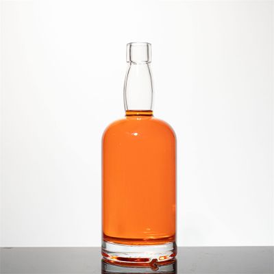 Custom Wine Bottles 750 Ml Glass Crystal Whisky Spirits 750ml Beverage Cork Decal Super Flint Glass Bottle